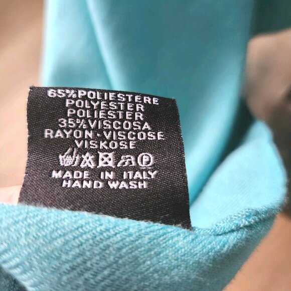 Pashmina Wide Scarf Wrap Shawl Fringed OS 71"×31" Made In Italy - Picture 6 of 7